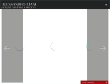 Tablet Screenshot of alessandrociani.com